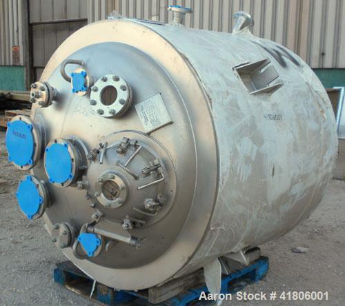 Unused- Roben Manufacturing Reactor, 500 Gallon, Hastelloy C22, Vertical. 54" diameter x 47" straight side, dished top and bottom. Internal rated FV/100psi at 400 deg.f., and -148 deg.f. at FV/100 ps...