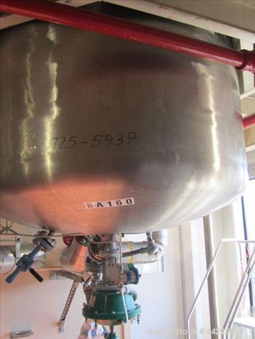 Used Robert Mitchell Reactor, 300 Gallon, Hastelloy C276. Bolt-on dish top, dished bottom. Internal rated 100 psi and full vacuum at 450 degrees F, jacket rated 150 psi and full vacuum at 450 degrees...