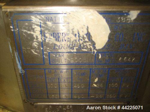 Used Robert Mitchell Reactor, 50 Gallon, Hastelloy C276. Bolt-on dish top, dished bottom. Internal rated 100 psi and full vacuum at 450 degrees F, jacket rated 150 psi and full vacuum at 450 degrees ...