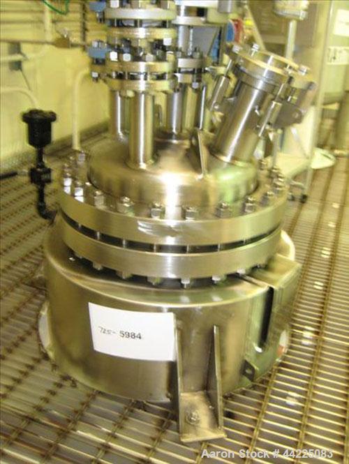 Used Steel Pro Reactor, 20 Gallons, SB-575 Hastelloy Construction. Bolt-on dished top, dished bottom. Internal rated 150 psi and full vacuum at 450 degrees F, jacket rated 150 psi and full vacuum at ...