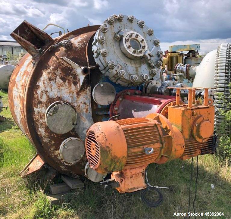 Used 4,500 Litre Carl Canzler Hastelloy B2 Vertical Reactor