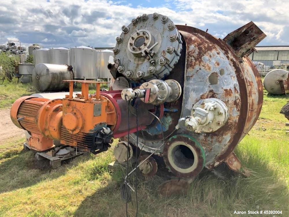 Used 4,500 Litre Carl Canzler Hastelloy B2 Vertical Reactor