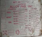 Used- Alloy Fab Reactor, 2000 gallon, Hastelloy C22, vertical. 78