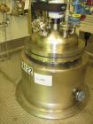 Used American Alloy Fab Reactor, 50 Gallon, C22 Hastelloy Construction. Bolt-on dished top, dished bottom. Internal rated 150 psi and full vacuum at 450 degrees F, jacket rated 150 psi and full vacuu...