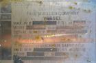 Used Mueller Reactor, 3000 Gallon, Model F, Hastelloy C-276, Vertical. 84’’ diameter x 111’’ straight side, 2 to 1 elliptical top and bottom. Internal rated 100/FV psi at 450 deg F and –20 deg F at 1...