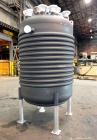 Unused- Holloway America Reactor, 1000 Gallon, Hastelloy C-276, Vertical. Approximate 62” Diameter x 70” straight side, dished top and bottom. Internal rated 60 psi at -76 to 500 degrees F, 304L Stai...