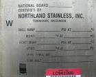 Used: Northland Stainless reactor, 150 gallon, Hastelloy C 276.  Approximately 42