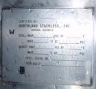 Used Northland Stainless Reactor, 700 gallon, Hastelloy C22, vertical. 60