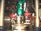 Used Northland Stainless Reactor Train, 50 Liter (13.2 Gallon). With 50 liter Hastelloy C22 reactor, removable dish top, dish bottom, intermediate QVF glass mid section, rated 150 psi and full vacuum...
