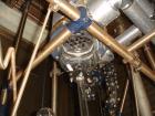 Used Northland Stainless Reactor Train, 50 Liter (13.2 Gallon). With 50 liter Hastelloy C22 reactor, removable dish top, dish bottom, intermediate QVF glass mid section, rated 150 psi and full vacuum...