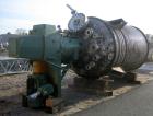 Used Roben Reactor, 2500 Gallon, Hastelloy C276, Vertical. 6' diameter x 9' straight side, elliptical top and bottom. Internal rated fv/300 psi at 350 deg F, 316L stainless steel 1/2 pipe coil jacket...