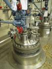 Used Robert Mitchell Reactor, 100 Gallon, Hastelloy C276. Bolt-on dish top, dished bottom. Internal rated 100 psi at 450 degrees F, 304L stainless steel jacket rated 150 psi at 450 degrees F.  3 Hp P...