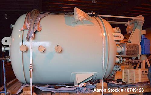 Unused-5000 Gallon Glass Lined Vertical Reactor