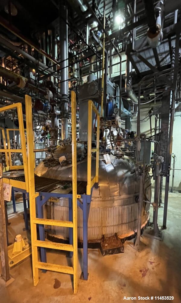 Used 5,000 Gallon 3V Tech Glassed Lined Reactor