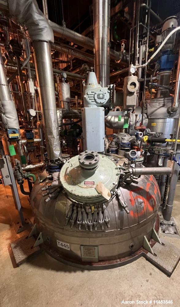 Used 2,000 Gallon 3V Tech Glass Lined Reactor
