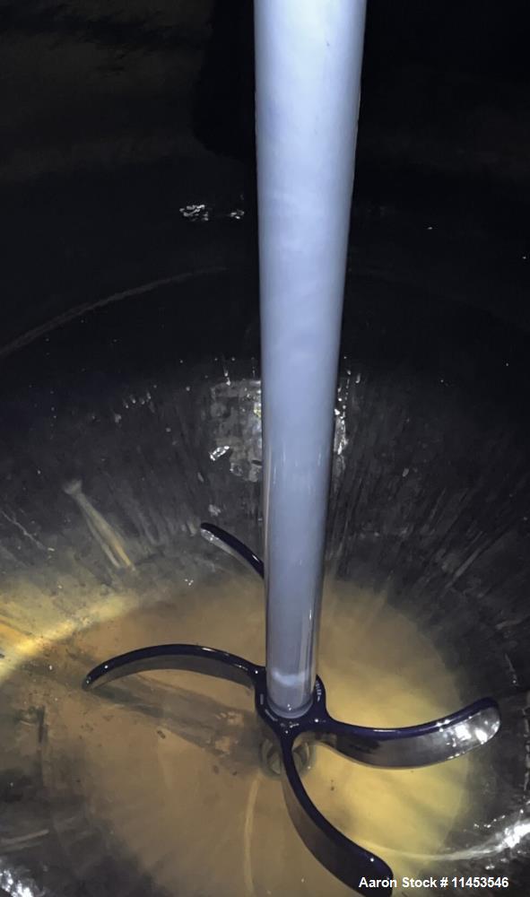 Used 2,000 Gallon 3V Tech Glass Lined Reactor