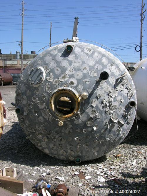 Used: Pfaudler RA series glass lined reactor, 2000 gallon, white glass. Approximately 76" diameter x 88" straight side, dished top and bottom. Internal rated 100 at 450 deg.f., jacket rated 90 psi at...