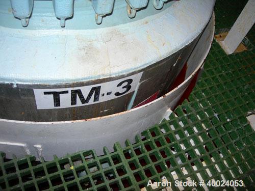 Used: Pfaudler clamp top glass lined reactor, 200 gallon, 9129 white glass. 40" diameter x 46" straight side. Dished clamp on top, dish bottom.  Internal rated 100 psi/fv at 450 deg F, jacket rated 1...
