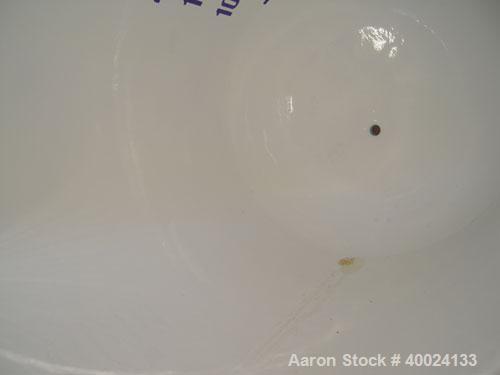 Used Reglassed Pfaudler K Series Glass Lined Reactor, 4000 gallon, 9129 glass, white glass with blue calibration lines. Approximately 96" diameter x 115" straight side, dished top and bottom. Interna...