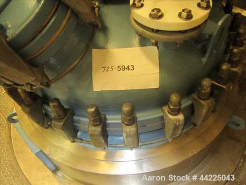 Used Tycon Glass Lined Reactor, 200 Gallon, Type 808 Glass. Internal rated 150 psi and full vacuum at 450 degrees F, jacket rated 150 psi and full vacuum at 450 degrees F. Full clamp top, 3 blade ret...