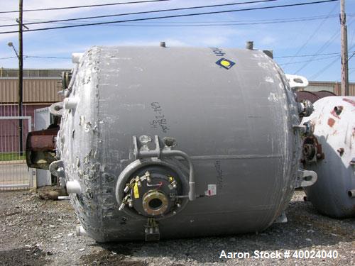 Used Dedietrich Glass Lined Reactor, 5000 gallon, 3009 blue glass. Approximately 108" diameter x 90" straight side, dished top and bottom. Internal rated 90/fv psi at 400 deg F, jacket rated 90 psi a...