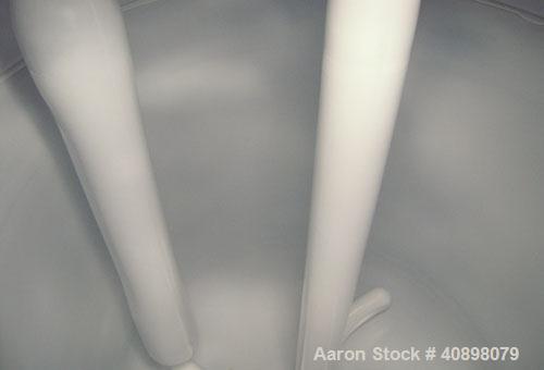 Used DeDietrich Clamp Top Glass Lined Reactor, 100 gallon, 3009 white glass with calibration lines, vertical. Approximately 30’’ diameter x 30’’ straight side, dished bolt on top, dish bottom. Intern...