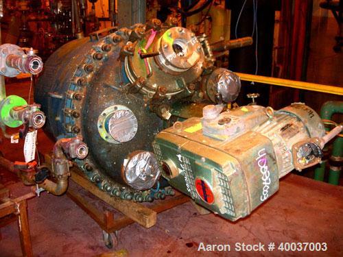 Used DeDietrich Glass Lined Clamp Top Reactor, 200 Gallon, 3008 Blue Glass. Approximately 40'' diameter x 40'' straight side. Clamp dish top, dish bottom. Internalrated 90/FV psi at 500 degrees F, ja...