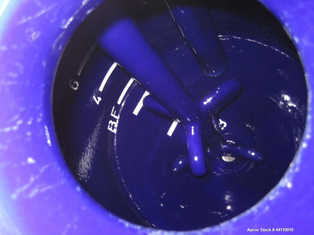 Used DeDietrich Glass Lined Reactor, 100 Gallon. Internal rated 100 psi & Full Vacuum at 500 degrees F, jacket rated 150 psi & Full Vacuum at 500 degrees F. Type 3009 Blue Glass. Bolted top, welded c...