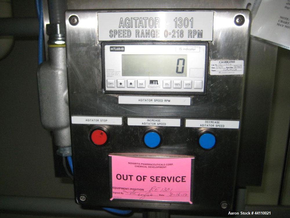 Used DeDietrich Glass Lined Reactor, 75 Gallon. Internal rated 100 psi & Full Vacuum at 500 degrees F, jacket rated 150 psi & Full Vacuum at 500 degrees F. Type 3009 Blue Glass. Bolted top. 32" ID x ...