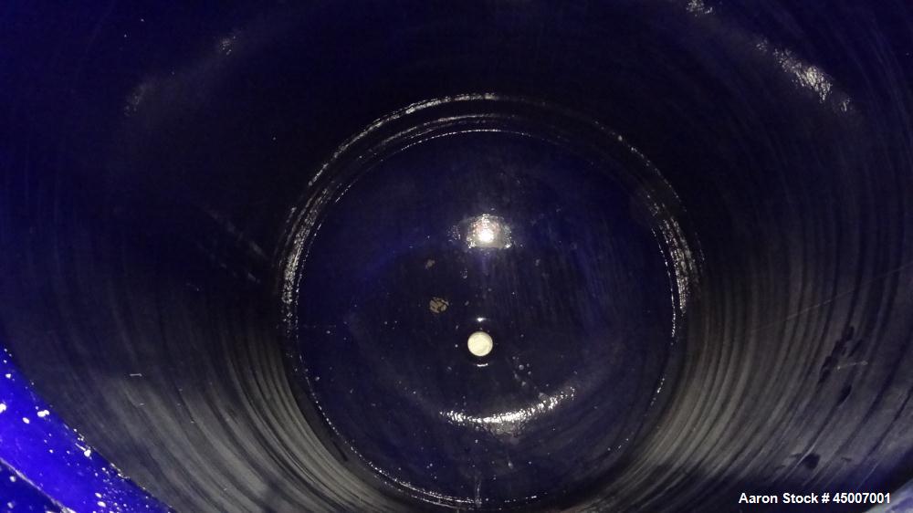 Used DeDietrich 1000 Gallon Glass Lined Reactor Body with 30" great cover and 14" x 18" oval manway with cover. Model SA-1000. Type 3008 blue glass. Approximately 60" diameter x 72" straight side. Di...