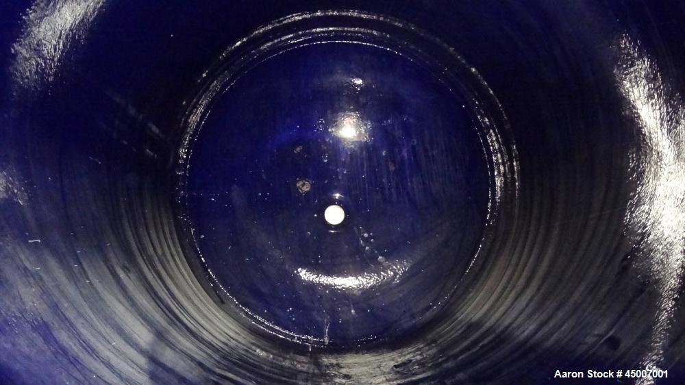 Used DeDietrich 1000 Gallon Glass Lined Reactor Body with 30" great cover and 14" x 18" oval manway with cover. Model SA-1000. Type 3008 blue glass. Approximately 60" diameter x 72" straight side. Di...