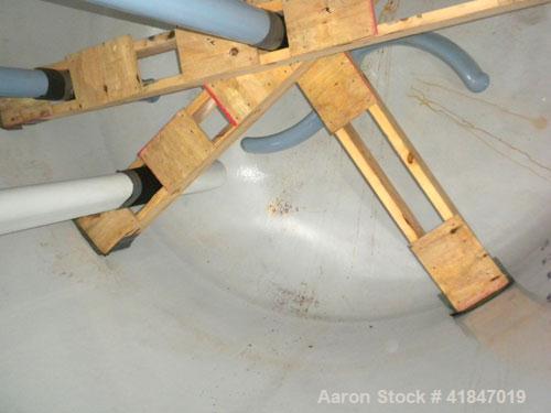 Used De Dietrich Glass Lined Reactor, 3000 gallon, model SA, 3009 white glass with calibration lines, vertical. Approximately 98'' diameter x 76'' straight side, dished top and bottom. Internal rated...