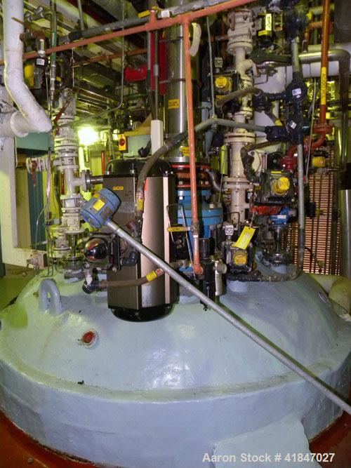 Used- Dedietrich Glass Lined Reactor, 4000 Gallon, Model SA, 3009 White Glass With Calibration Lines, Vertical. Approximatel...