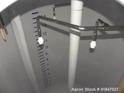 Used Dedietrich Glass Lined Reactor, 4000 Gallon, Model SA, 3009 White Glass With Calibration Lines, Vertical. Approximately 96" diameter x 108" straight side, dished top and bottom. Internal rated 1...
