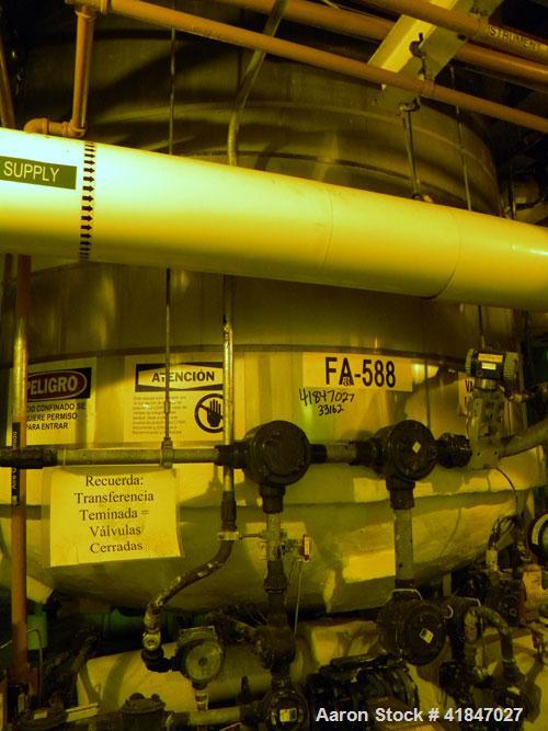 Used Dedietrich Glass Lined Reactor, 4000 Gallon, Model SA, 3009 White Glass With Calibration Lines, Vertical. Approximately 96" diameter x 108" straight side, dished top and bottom. Internal rated 1...