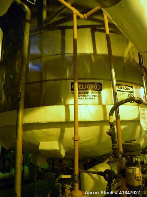 Used Dedietrich Glass Lined Reactor, 4000 Gallon, Model SA, 3009 White Glass With Calibration Lines, Vertical. Approximately 96" diameter x 108" straight side, dished top and bottom. Internal rated 1...
