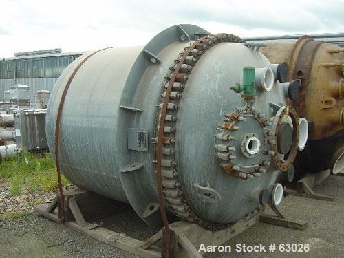 Unused- Dedietrich Glass Lined Reactor, Type STA6000. Working capacity 1600 gallon (6000 liter), 6'5" diameter x 7'2" high (2000 mm dia x 2200 mm high). Jacketed, rated for 90 psi at 392 deg F (6 bar...
