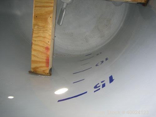 Used Dedietrich Glass Lined Reactor, 2000 gallon, 3009 white glass with calibration lines. Approximately 76" diameter x 84" straight side, dished top and bottom. Internal rated 100/FV at 500 deg F, j...
