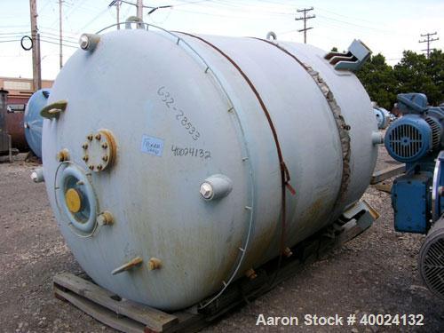 Used Reglassed Dedietrich Glass Lined Reactor, 2000 gallon, 3009 white glass with calibration lines. Approximately 76" diameter x 96" straight side, dished top and bottom. Internal rated 100/fv at 50...