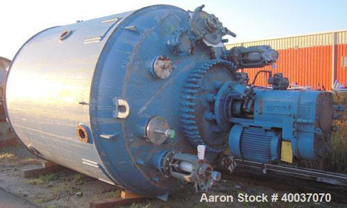 Used Drive Assembly and Covers.3 blade retreat curve agitator, fin style baffle. Philadelphia agitator, model PTE16, 14 to 1 ratio, driven by a 15 hp, 3/60/460 volt, 1780 rpm xp motor