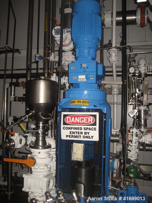 Used Dedietrich Glass Lined Reactor, 300 gallon, 9119 glass, vertical. Internal rated 125 psi/FV at 450 deg F, jacket rated 100 psi at 150 deg F. Dedietrich drive, model 2F88-K5TC, mechanical seal. G...