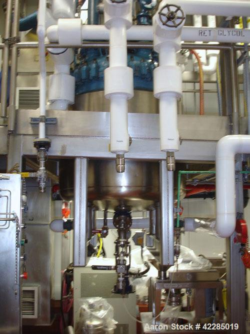Used DeDietrich Glass Lined Reactor, 100 Gallon, 3009 Glass. Internal rated 150 psi and full vacuum at 500 deg F. Jacket rated 115 psi at 500 deg F. Pfaudler glass lined top rated 100 psi at 650 deg ...
