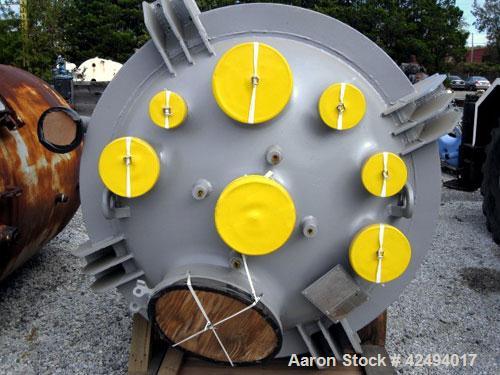 Unused- De Dietrich Glass Lined Reactor Body, 500 Gallon. Internal rated 130 psi & Full Vacuum at 500 degrees F. (2) Zone 1/2 pipe jacket rated 450 psi at 500 degrees F. 3008 Blue glass, (3) side wal...