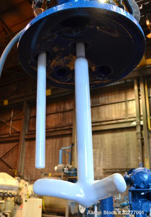 Used DeDietrich Clamp Top Glass Lined Reactor, 30 Gallon, 9115 Blue Glass. Vertical. Approximately 19-1/2’’ diameter x 24’’ straight side, dished bolt on top, dish bottom. Internal rated 150/FV psi a...