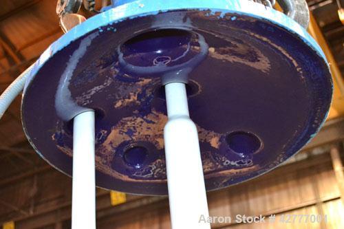 Used DeDietrich Clamp Top Glass Lined Reactor, 30 Gallon, 9115 Blue Glass. Vertical. Approximately 19-1/2’’ diameter x 24’’ straight side, dished bolt on top, dish bottom. Internal rated 150/FV psi a...