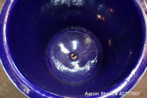 Used De Dietrich Clamp Top Glass Lined Reactor, 30 Gallon, 9115 Blue Glass. Vertical. Approximately 19-1/2 diameter x 24 straight side, dished bolt on top, dish bottom. Internal rated 150/FV psi at 5...