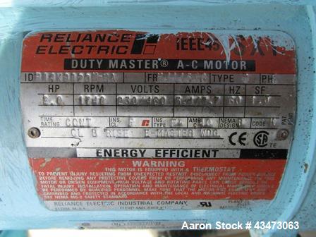 Used 100 Gallon Glass Lined Dedietrich Reactor