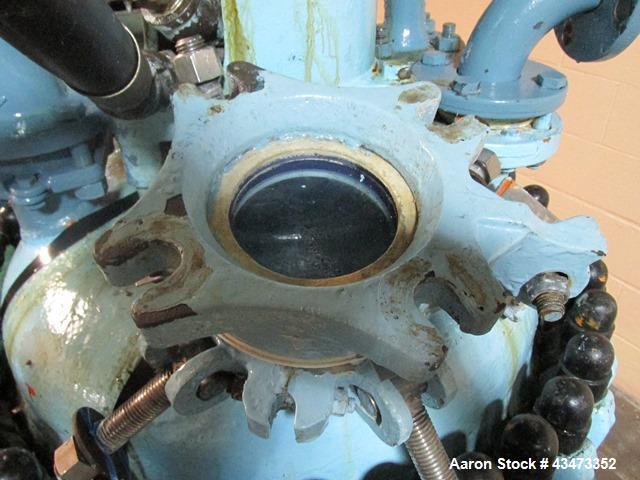 Used De Dietrich Glass Lined Reactor, 50 Gallon, 3008 Glass. Internal rated 300 psi & Full Vacuum at 400 degrees F. Jacket rated 150 psi at 400 degrees F. 2hp Lenz agitator drive with mechanical seal...