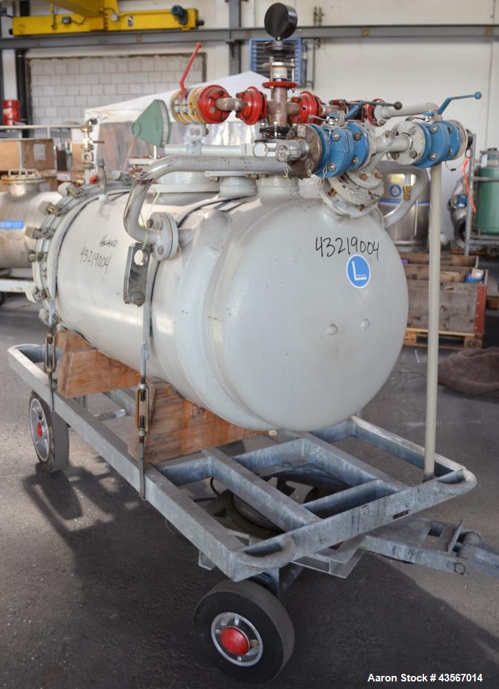 Used- De Dietrich Glass Lined Reactor, 670 Liter (177 Gallon)