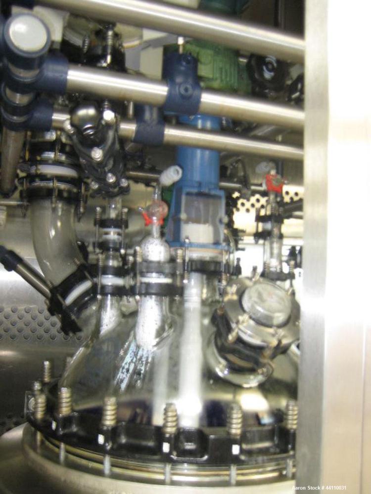 Used DeDietrich Glass Lined Reactor, 20 Gallon. Internal rated Atmospheric & Full Vacuum at 302 degrees F, jacket rated 145 psi & Full Vacuum at 500 degrees F.  Type 3009 Blue Glass.  Skid mounted. B...